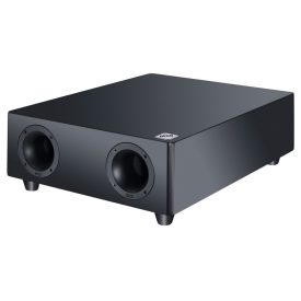   heco Ambient Sub 88F Black - Ultralapos, kompakt, Bass-reflex aktív mélysugárzó, fekete