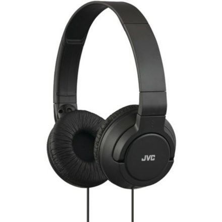 JVC HA-SR185B - Összecsukható, ultrakönnyű utcai fejhallgató Headset funkcióval fekete színben